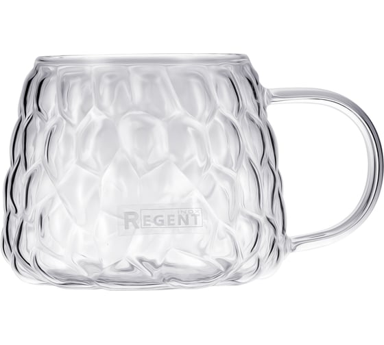 Набор кружек для горячих напитков Regent inox 2 предмета, 400 мл, Linea FRANCO 93-FR-BR-02-400