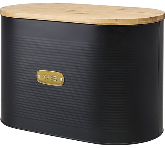 Хлебница Smart Solutions Irmel 33x18x19 см, графит SS0000171