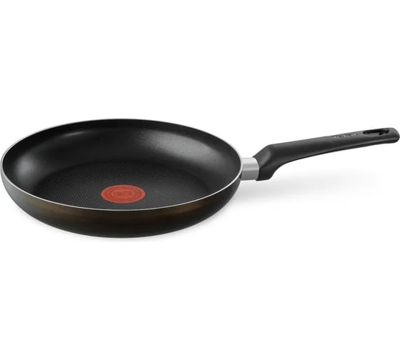 Сковорода TEFAL Easy Plus 04237926 круглая 26 см, покрытие Titanium, ручка несъемная, (с крышкой) черный 9100 2023815