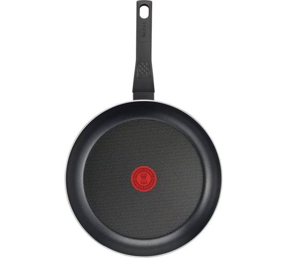 Сковорода TEFAL Easy Plus 04237926 круглая 26 см, покрытие Titanium, ручка несъемная, (с крышкой) черный 9100 2023815