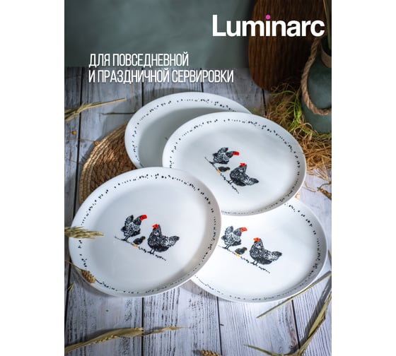 Тарелка обеденная LUMINARC DIWALI PAULETTE 25 см V9384