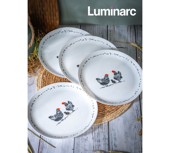 Тарелка обеденная LUMINARC DIWALI PAULETTE 25 см V9384