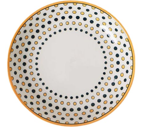Тарелка Homium Japanese Collection, Home, диаметр 20 см, белый с узором home01
