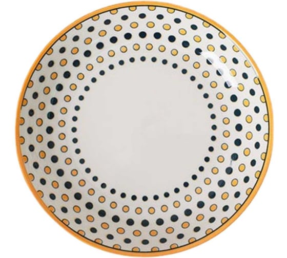Тарелка Homium Japanese Collection, Home, диаметр 20 см, белый с узором home01