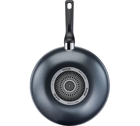 Сковорода TEFAL ВОК (WOK) Force 4218628 круглая 28 см, покрытие антипригарное, ручка несъемная (без крышки) черный 1931564