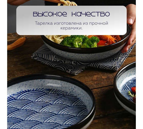 Тарелка Homium Japanese Collection, Top, D20, синий top07