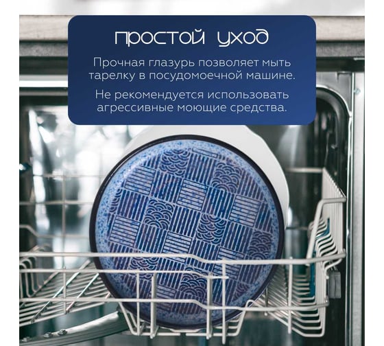 Тарелка Homium Japanese Collection, Top, D20, синий top08