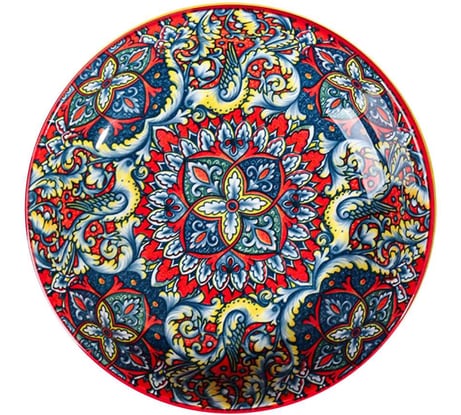 Тарелка Homium Kitchen, Multi, Маракеш, D20.5, красный marakesh02
