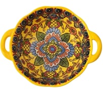 Тарелка Homium Kitchen, Multi, Маракеш, глубокая , с ручками, D24.5, желтый marakesh05