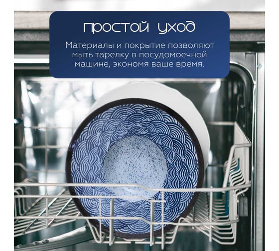 Тарелка Homium Japanese Collection, Top, D26, синий top03