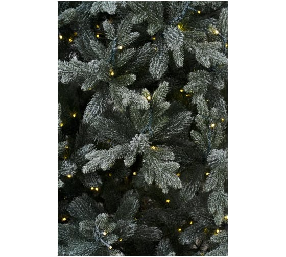 Ель искусственная Crystal Trees МОНСЕРРАТ в снегу, с вплетенной гирляндой, 270 см KP62270SL