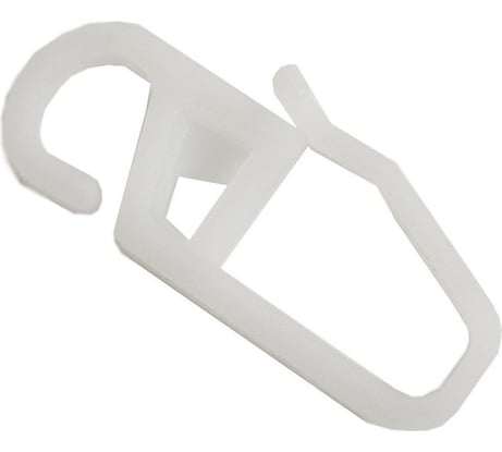 Крючок пластмассовый для металлического карниза ООО АС Март белый, 10 шт. 4812634137443