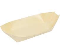 Салатник PAPSTAR 190х100 мм, лодочка, дерево 1/50/500 PS-84417