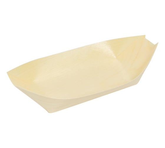 Салатник PAPSTAR 190х100 мм, лодочка, дерево 1/50/500 PS-84417