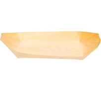 Салатник PAPSTAR 250х100 мм, лодочка, дерево 1/50/500 PS-84419