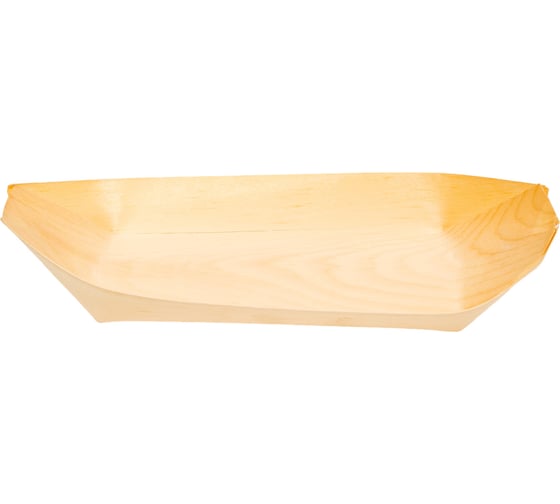 Салатник PAPSTAR 250х100 мм, лодочка, дерево 1/50/500 PS-84419