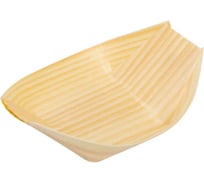 Салатник PAPSTAR 140х82 мм, лодочка, дерево 1/50/500 PS-84415