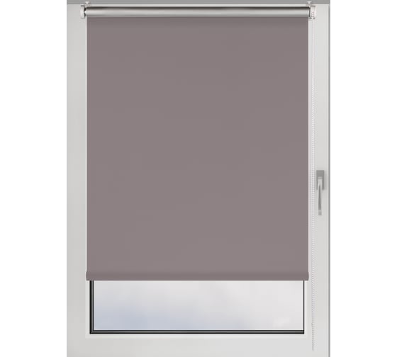Рулонная штора PRAKTO Blackout Silver 90х160 см, серый 7792119 1