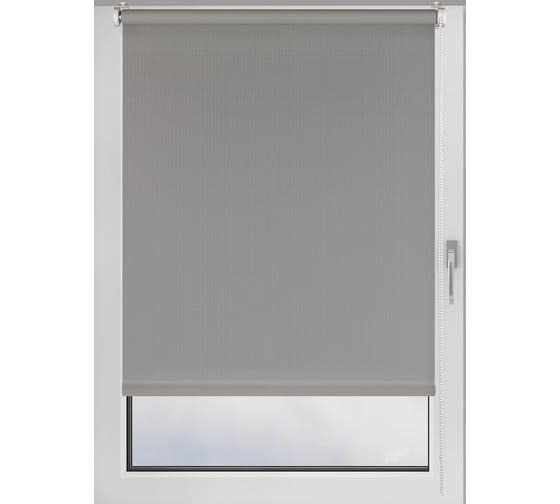 Рулонная штора PRAKTO Shantung 60х160 см, серый 7792492 1