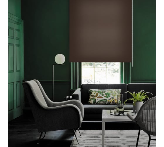 Рулонная штора PRAKTO Shantung 120х160 см, шоколад 7792706