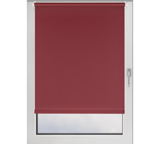 Рулонная штора PRAKTO Shantung 60х160 см, бордо 7792782 1