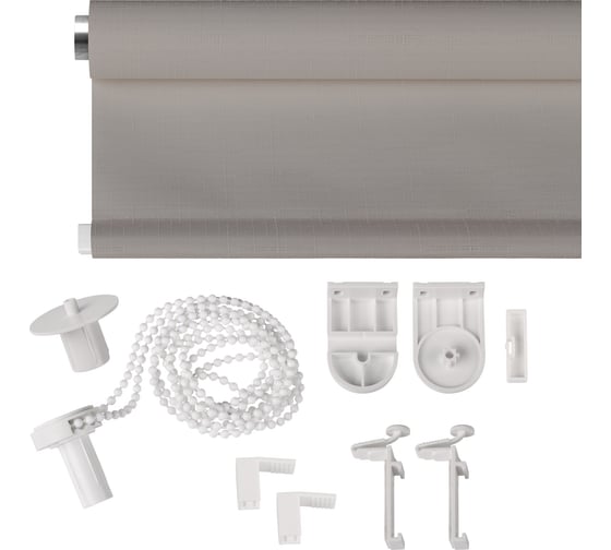 Рулонная штора PRAKTO Shantung 110х160 см, серый 7792553