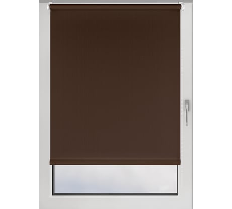 Рулонная штора PRAKTO Shantung 55х160 см, шоколад 7792638