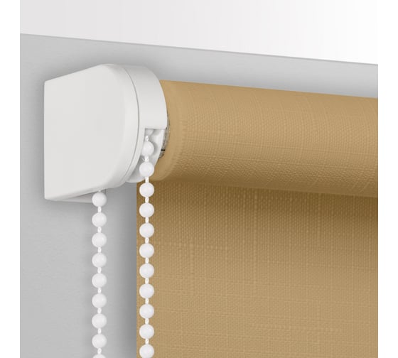 Рулонная штора PRAKTO Shantung 100х160 см, бежевый 7792966