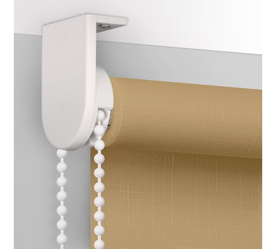 Рулонная штора PRAKTO Shantung 100х160 см, бежевый 7792966