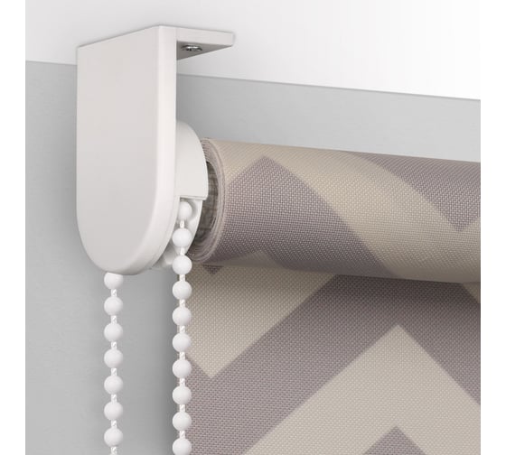 Рулонная штора PRAKTO Print Зигзаг 60х160 см, серый 7791471