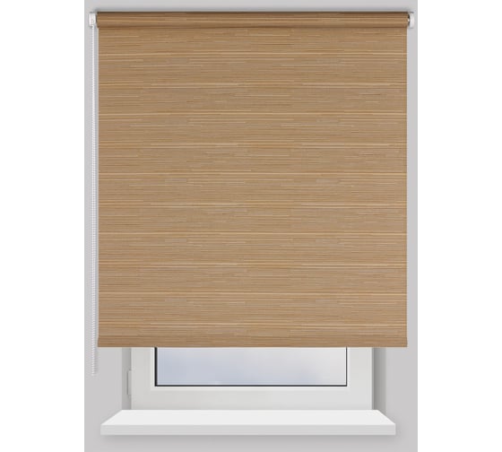 Рулонная штора PRAKTO Rustic 70х160 см, коричневый 6531908 1