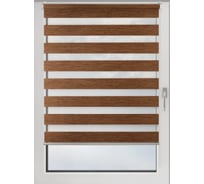Рулонная штора PRAKTO Day&Night 100х150 см, коричневый 17119411