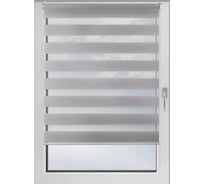 Рулонная штора PRAKTO Day&Night 80х160 см, серый 7791372