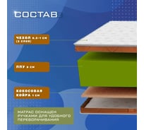 Матрас VitaFlex Vita-Sleep Comfort Beige 9Sk 95x190 BP-00331261