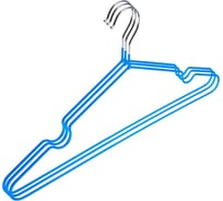 Металлическая вешалка-плечики с перекладиной Attache голубая, размер 48-50, 3 штуки 1349341