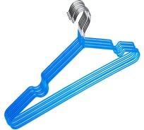 Металлическая вешалка-плечики с перекладиной Attache голубая, размер 48-50, 10 штук 1349343