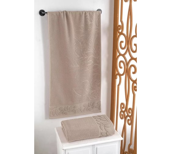 Полотенце Arya Home Arya 50x90 Laurel Темно-Бежевый 8680943253668 1
