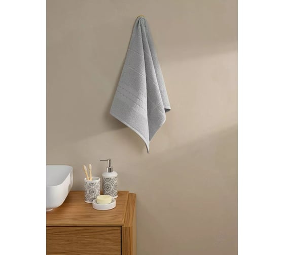 Полотенце Arya Home Arya жаккардовое, 50x90, Alexandra Серый 8680943235022 1