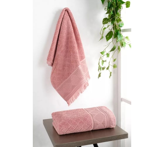 Полотенце Arya Home Arya 70x140 Nomade Пудровый 8680943253637