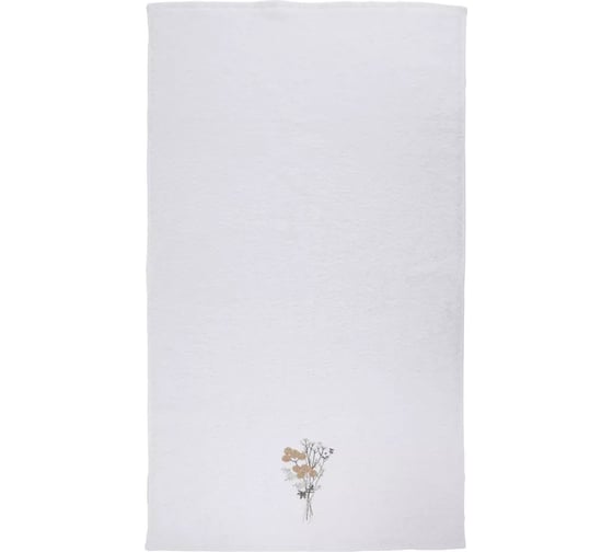 Полотенце Arya Home Arya с вышивкой, 50x90, Achillea Белый 8680943252975 1