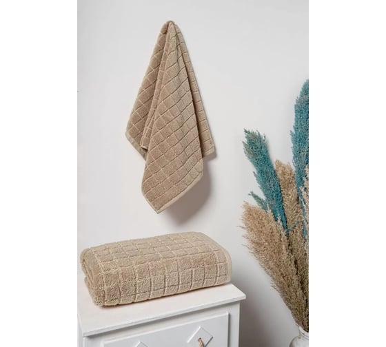 Полотенце Arya Home Arya 70x140 Quatro Коричневый 8680943251602