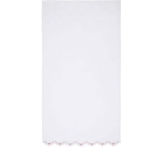 Полотенце Arya Home Arya 70x140, с вышивкой, Florentina Белый 8680943252944