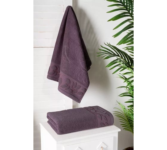 Полотенце Arya Home Arya 50x90 Laurel Сливовый 8680943253682 1