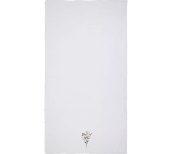 Полотенце Arya Home Arya с вышивкой, 70x140, Achillea Белый 8680943252982