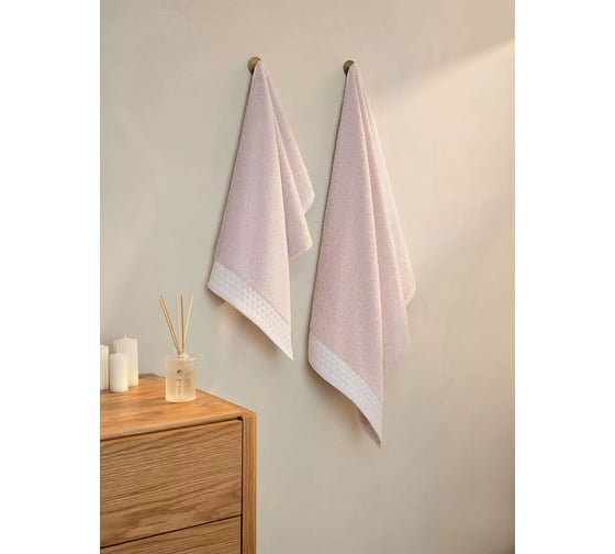 Полотенце Arya Home Arya жаккардовое, 50x90, Sean Розовый 8680943211323