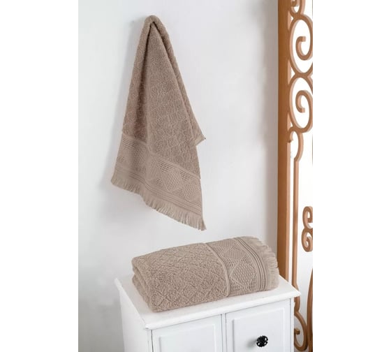 Полотенце Arya Home Arya 50x90 Nomade Темно-Бежевый 8680943253583 1