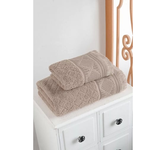 Полотенце Arya Home Arya 50x90 Nomade Темно-Бежевый 8680943253583