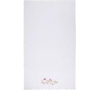 Полотенце Arya Home Arya с вышивкой, 70x140, Flora Белый 8680943252968