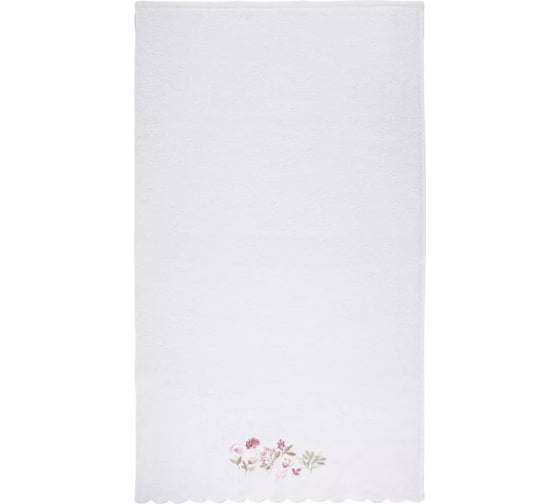 Полотенце Arya Home Arya с вышивкой, 70x140, Flora Белый 8680943252968 1