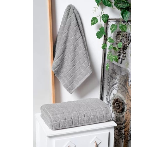 Полотенце Arya Home Arya 70x140 Quatro Серый 8680943249289 1